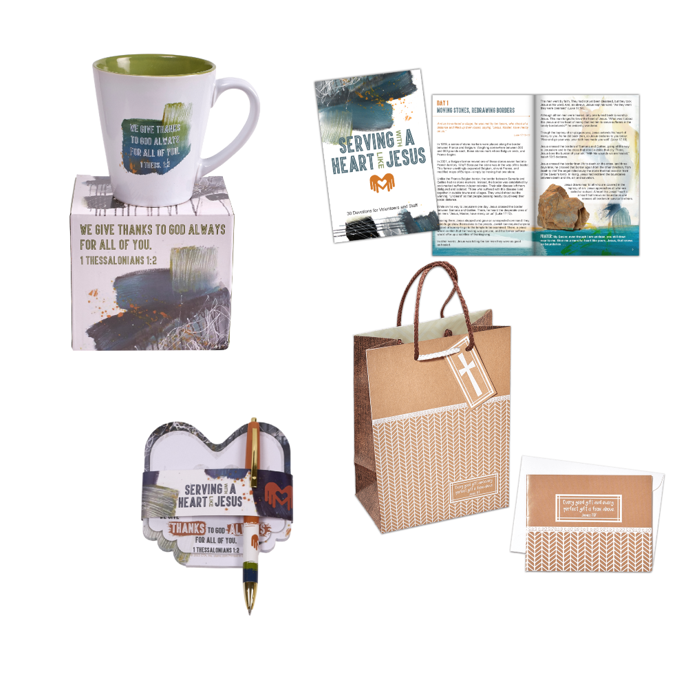 Care Bundle Christian Gift Set  Journal, Tote Bag and Mug –