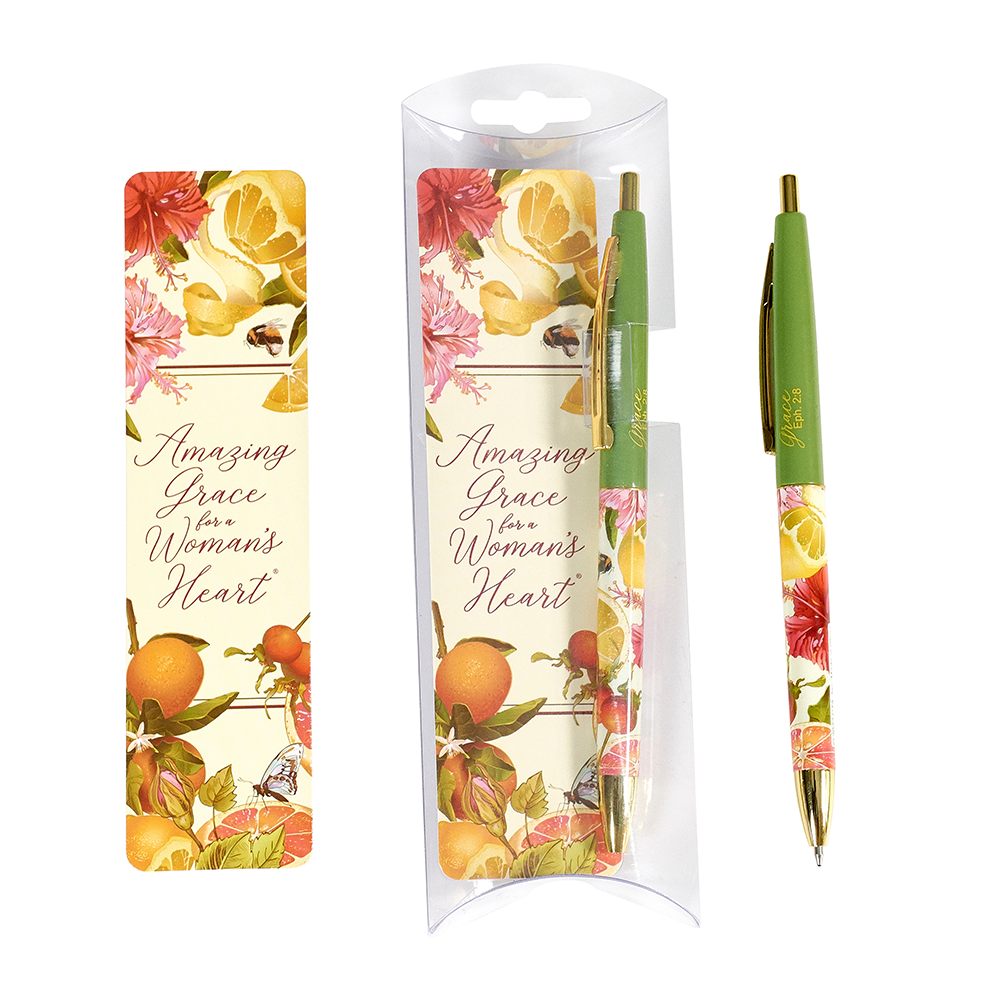 Pen & Bookmark Gift Set Amazing Grace for a Woman's Heart®