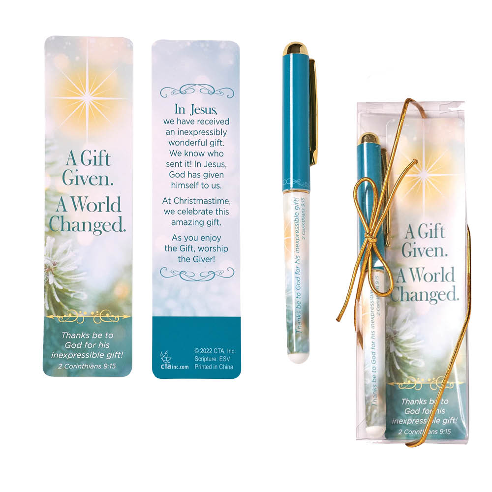 Pen & Bookmark Gift Set - A Gift Given. A World Changed.