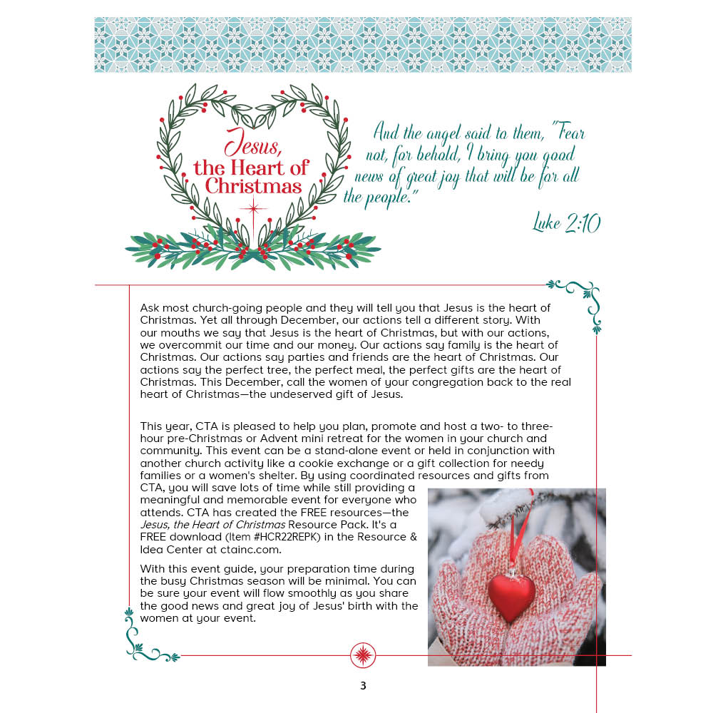 Page 3 of Jesus the Heart of Christmas  Digital Event Planning Guide