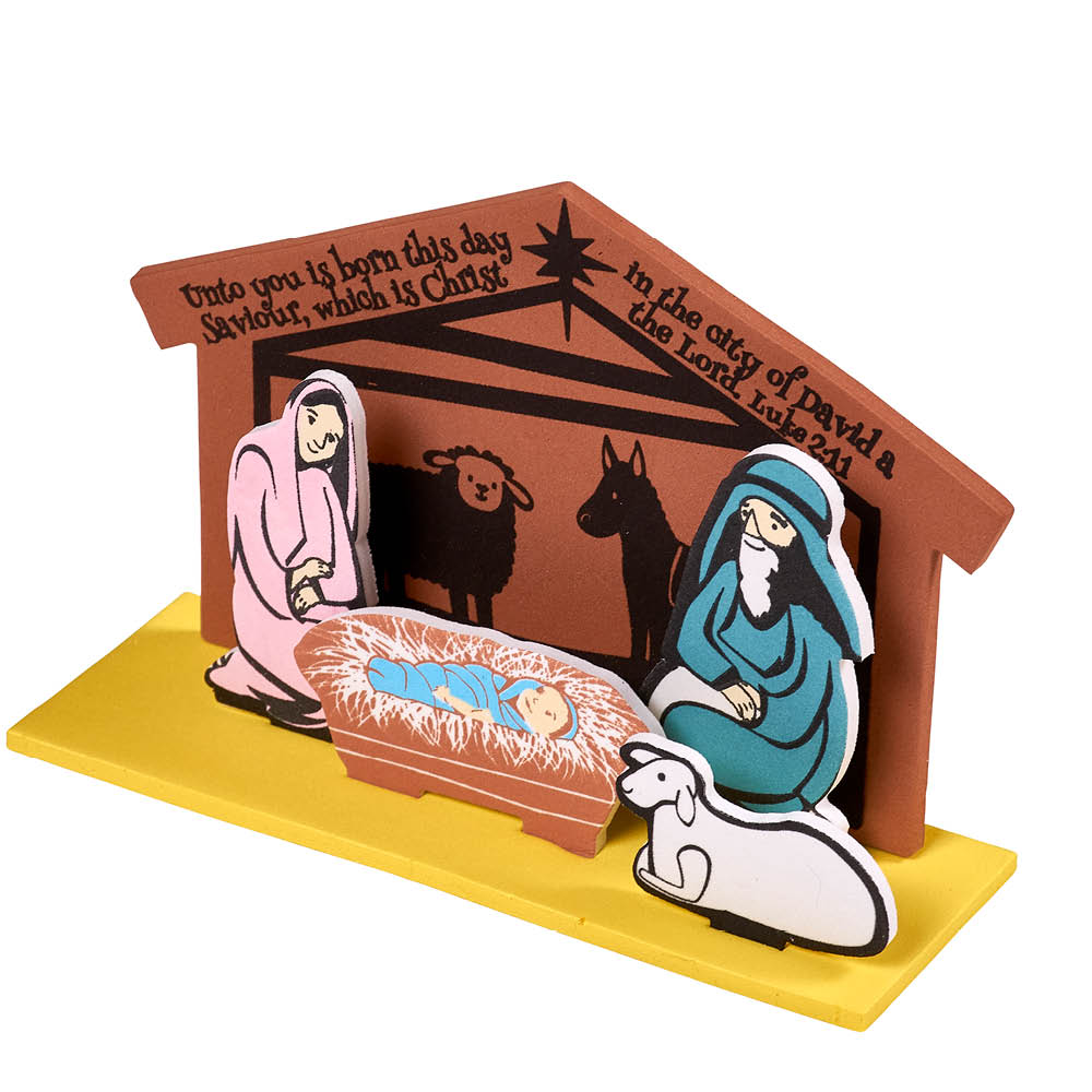 A Night Like No Other Foam Nativity Activity Craft Assembled