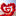 Garland made into a heart shape promoting Valentine's Day