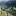 A gorgeous green mountain valley viewed from the top