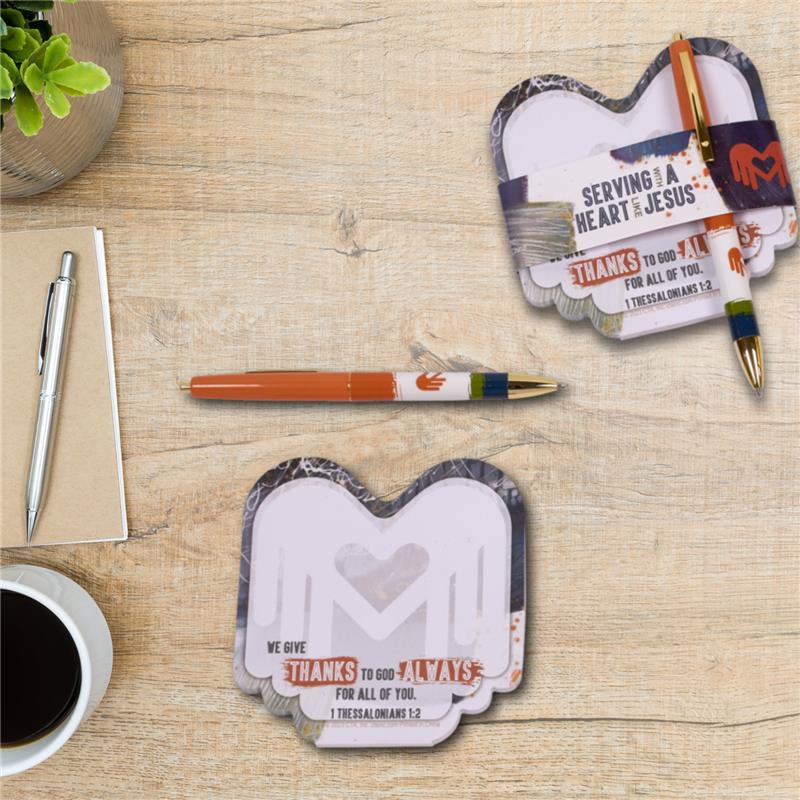 Notepad & Pen Gift Set - Serving with a Heart like Jesus