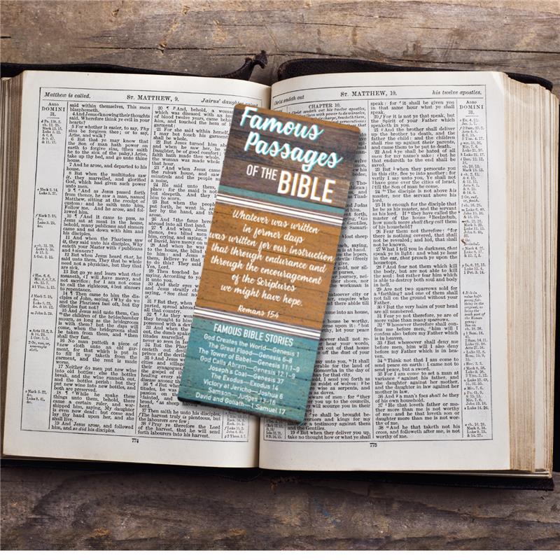 Famous Bible Passages Reference Card