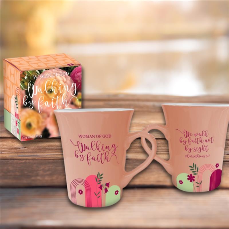 Ceramic Mug with Gift Box - Woman of God: Walking by Faith