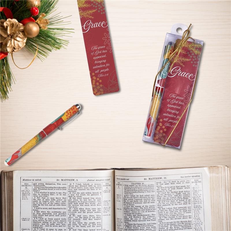 Pen & Bookmark Gift Set - Embracing the Gift of God's Grace