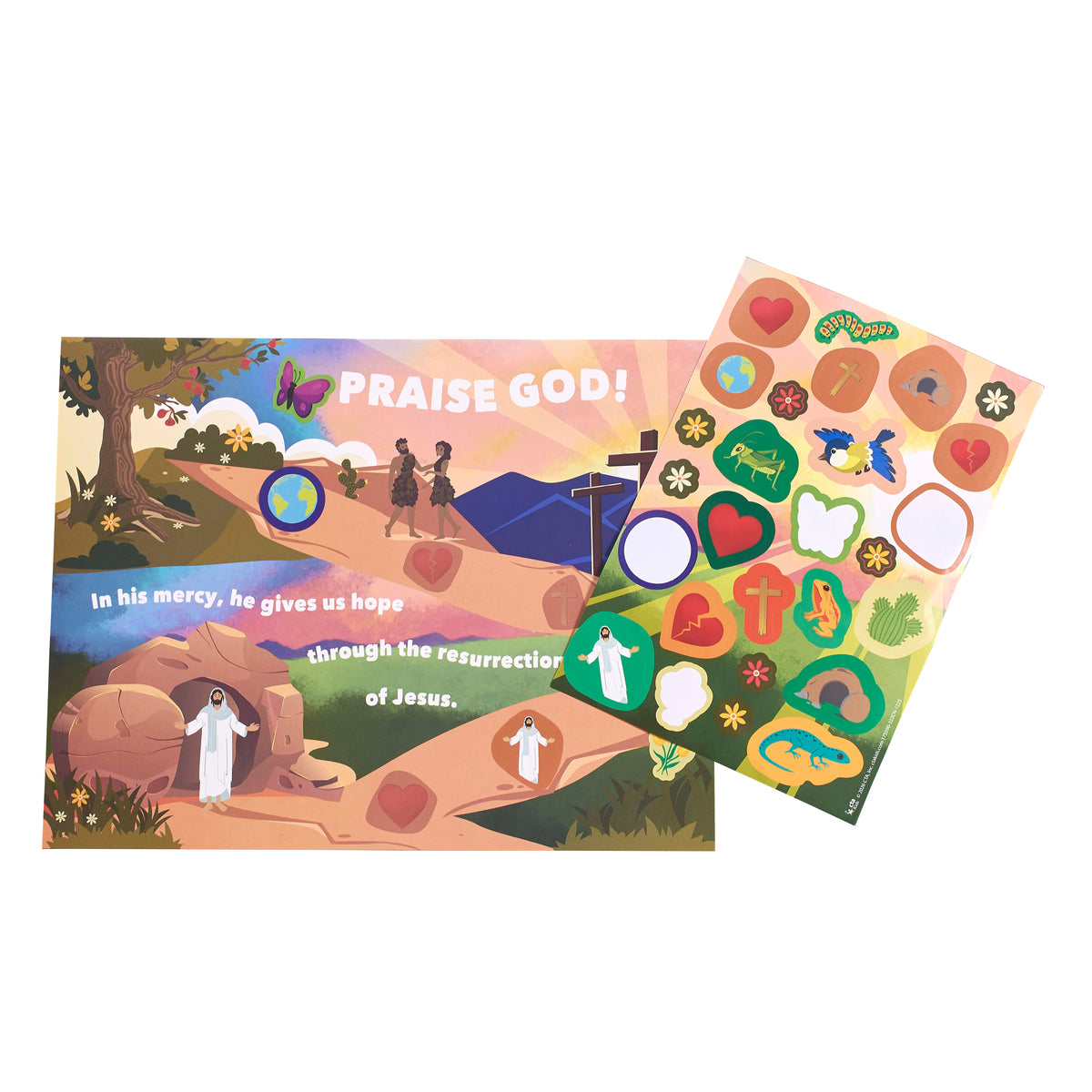 Journey-to-Easter Weekly Sticker Activity