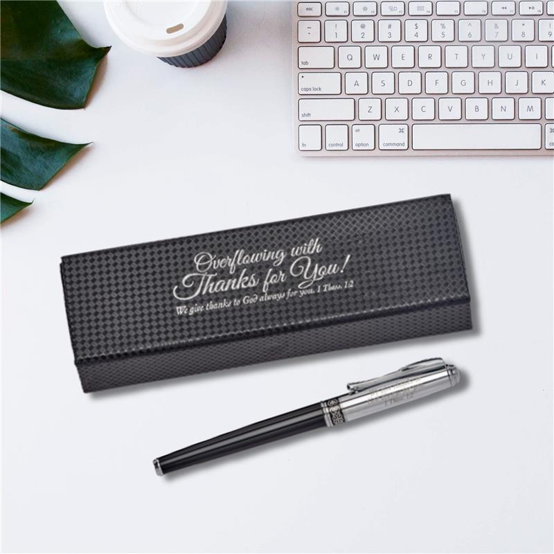 Executive Pen Set with Gift Box - Overflowing with Thanks