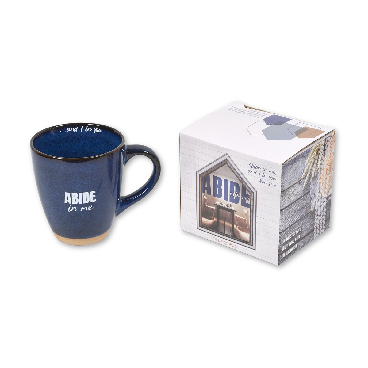 13oz Ceramic Mug in Gift Box - KJV - Abide with Me