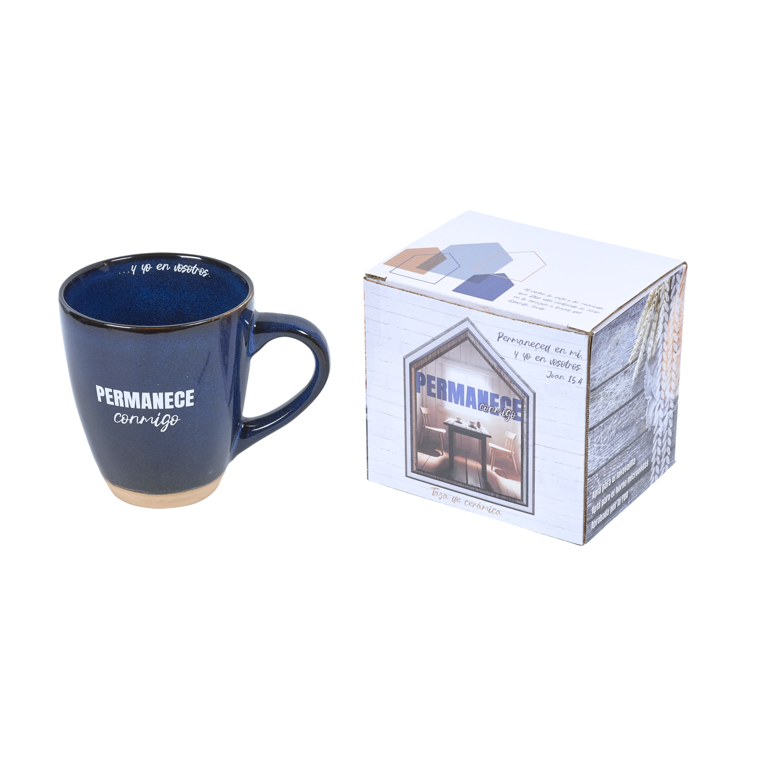 13oz Ceramic Mug in Gift Box - SPANISH - Abide with Me