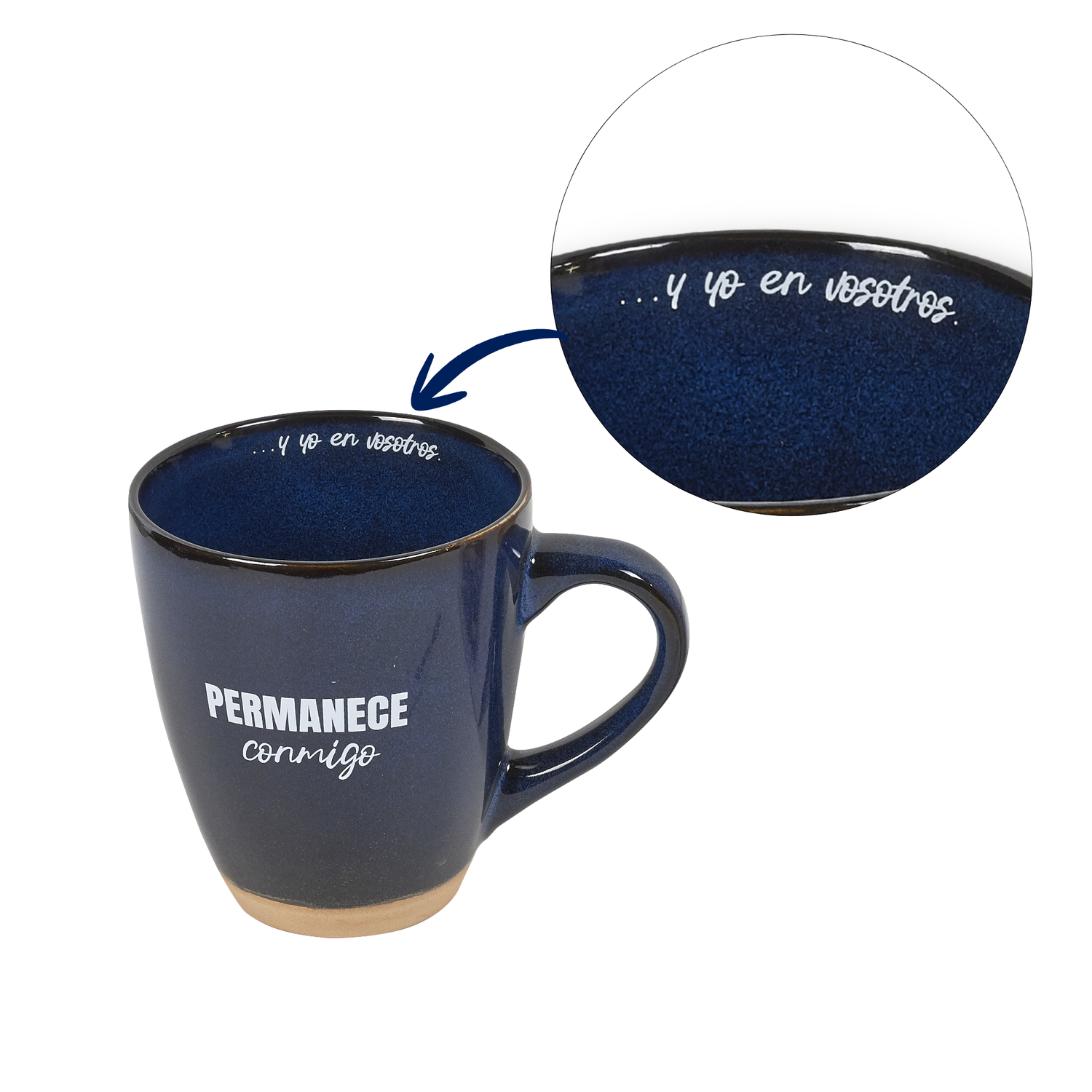 13oz Ceramic Mug in Gift Box - SPANISH - Abide with Me