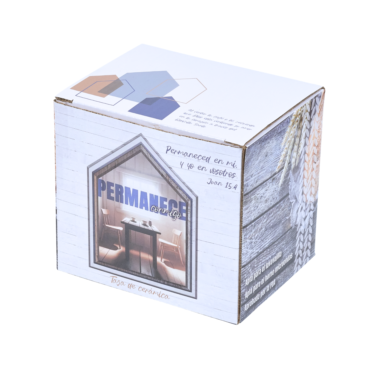 13oz Ceramic Mug in Gift Box - SPANISH - Abide with Me