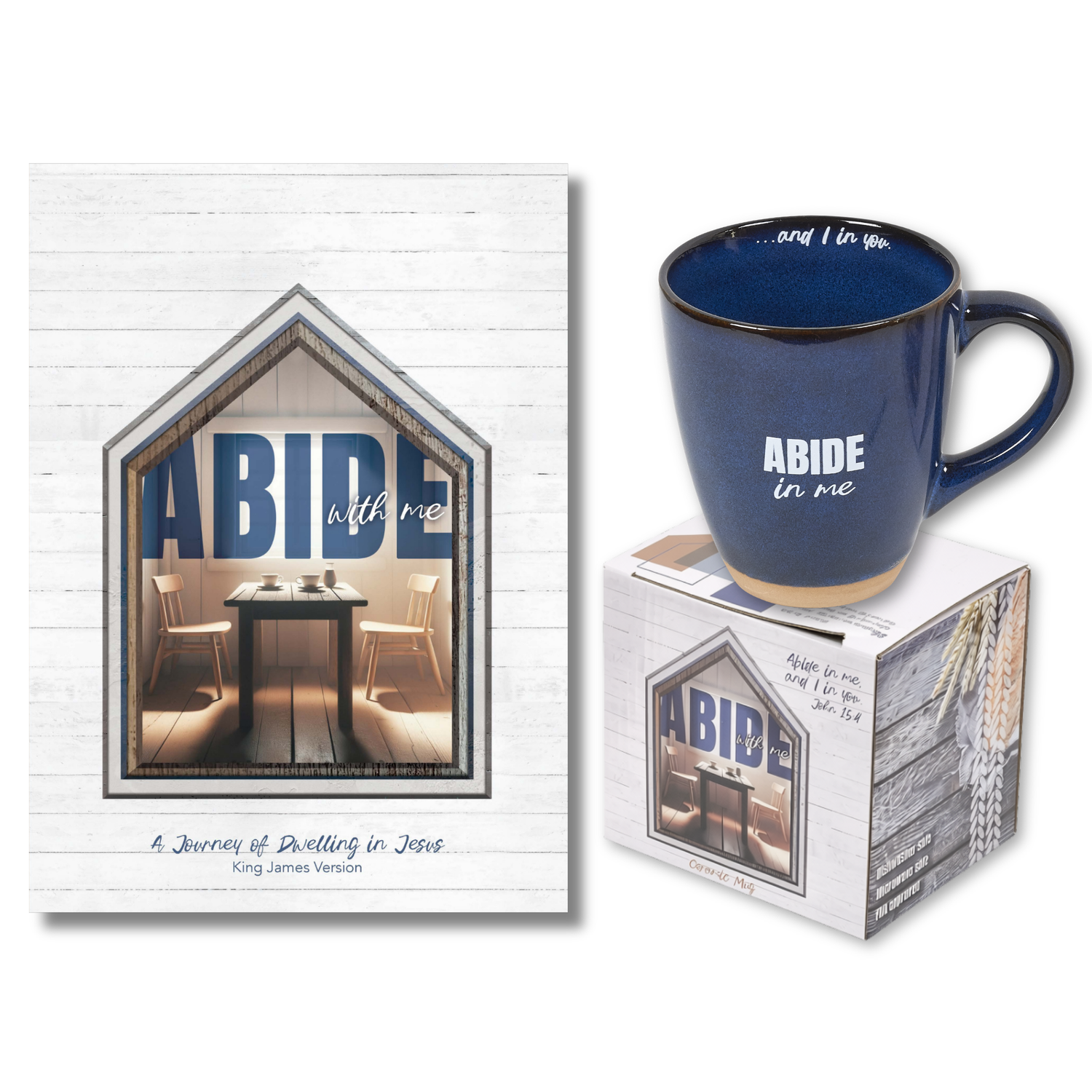 KJV Devotion Book & Mug Gift Set - Abide with Me