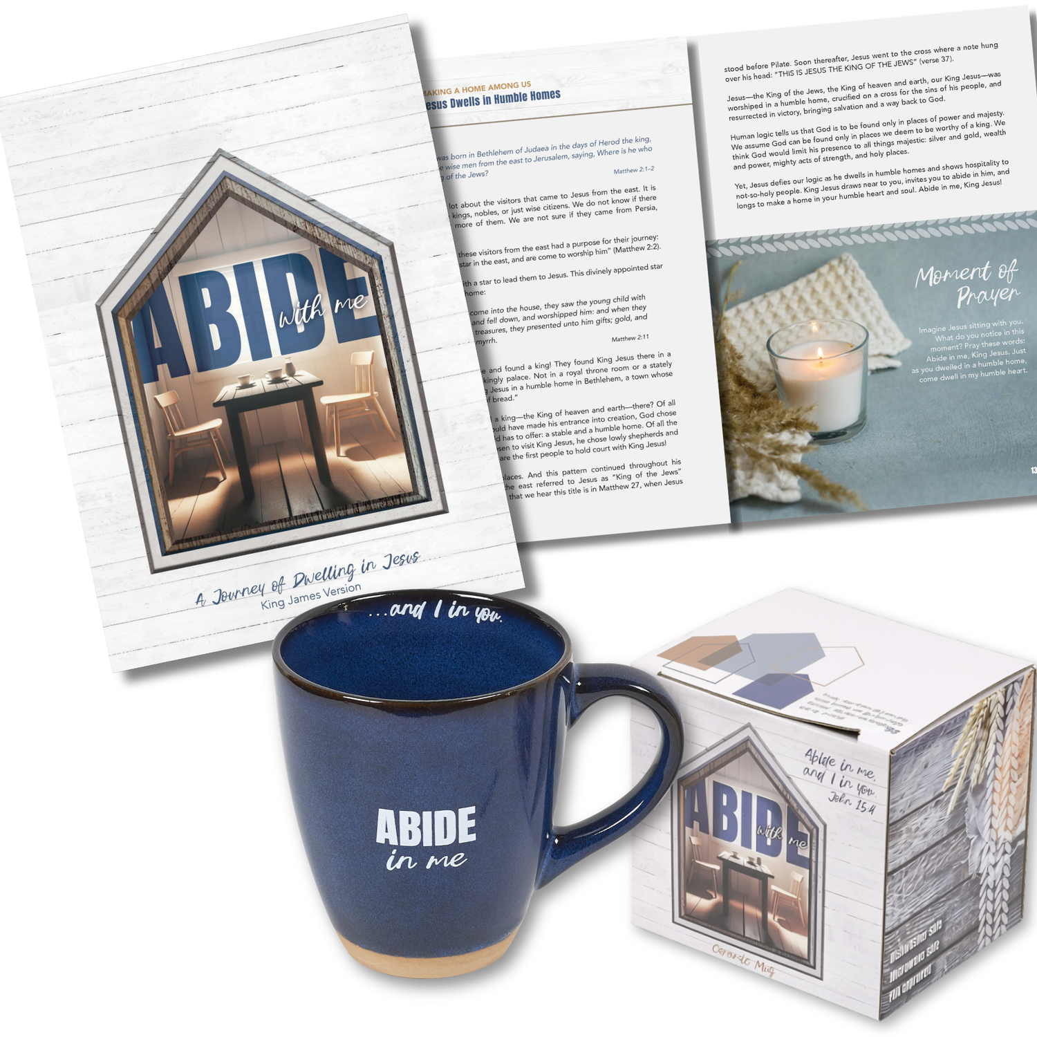 KJV Devotion Book & Mug Gift Set - Abide with Me