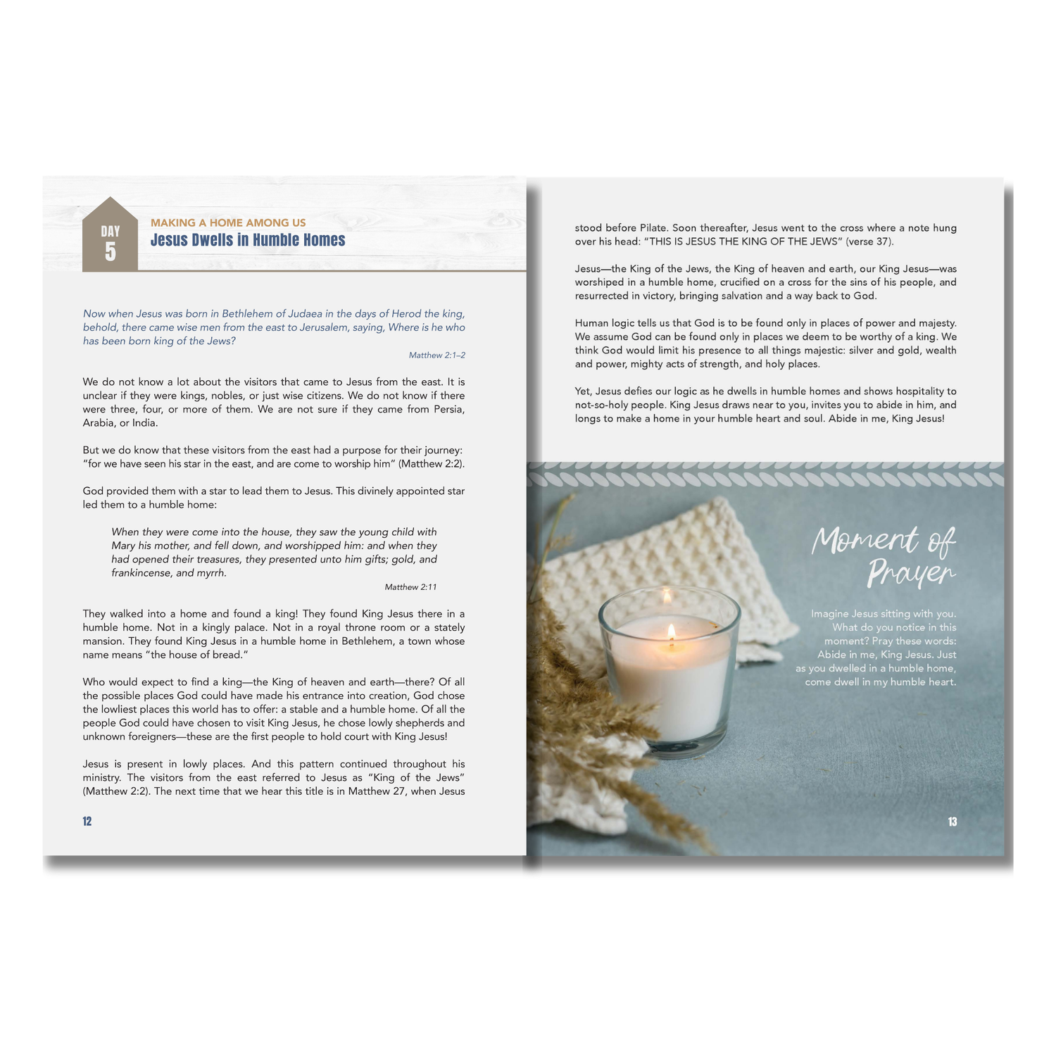 KJV Devotion Book & Mug Gift Set - Abide with Me