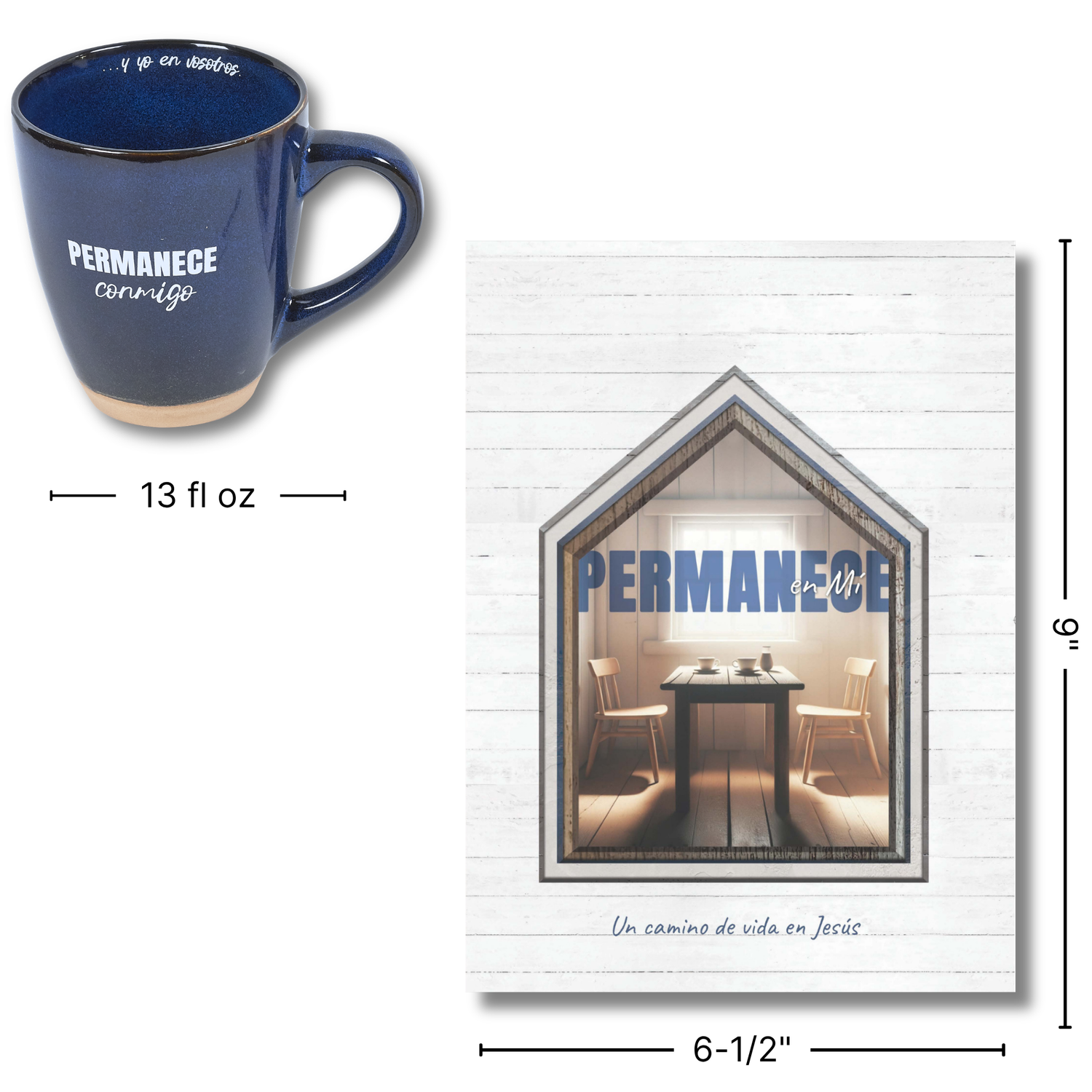 SPANISH Devotion Book & Mug Gift Set - Abide with Me
