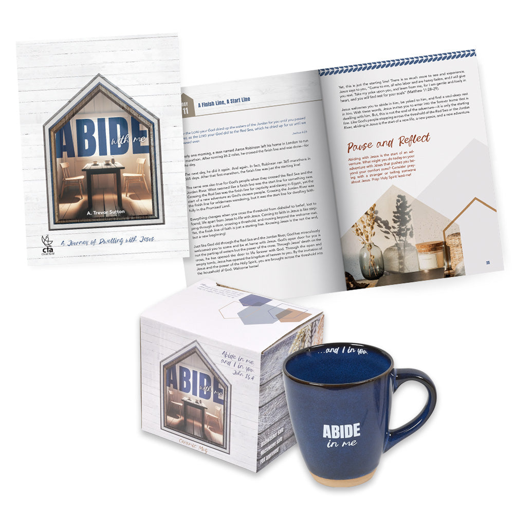 Abide in Me Ceramic Mug & Journal Set