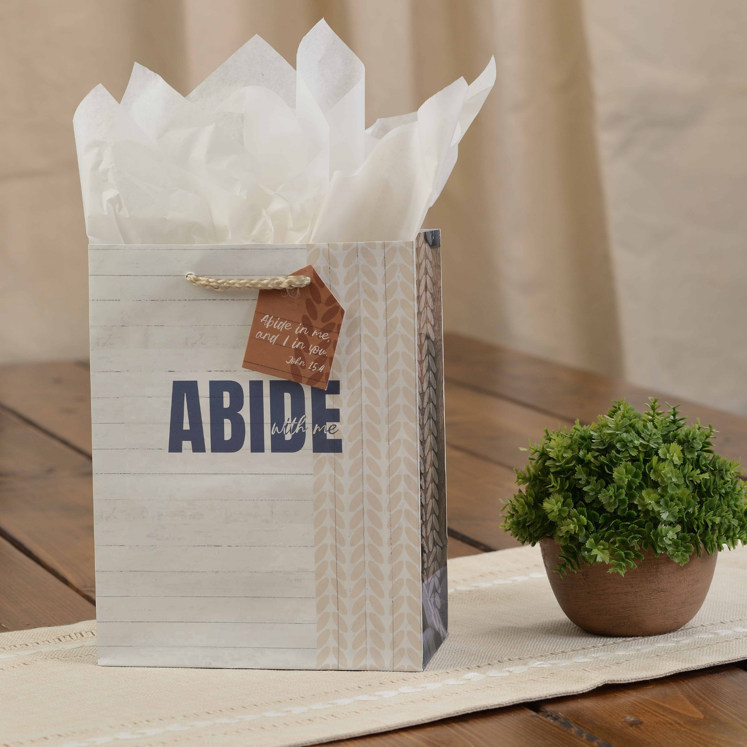 Gift Bag & Tag - Abide with Me