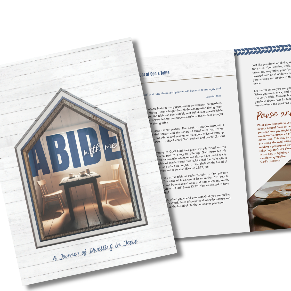 Large Format Devotion Book - Abide with Me: A Journey of Dwelling in Jesus