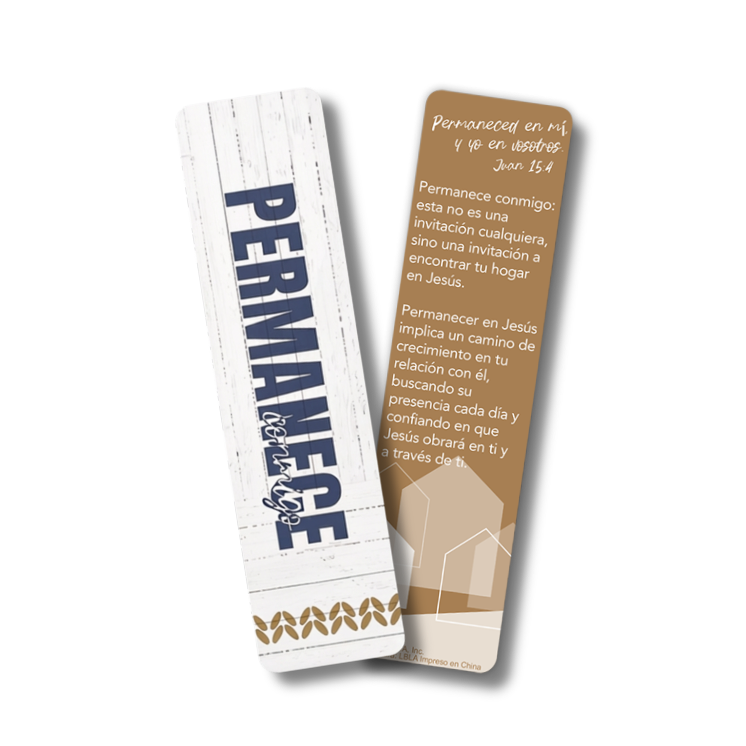 WRAPPED & READY® Bookmark & Pen Gift Set - SPANISH - Abide with Me