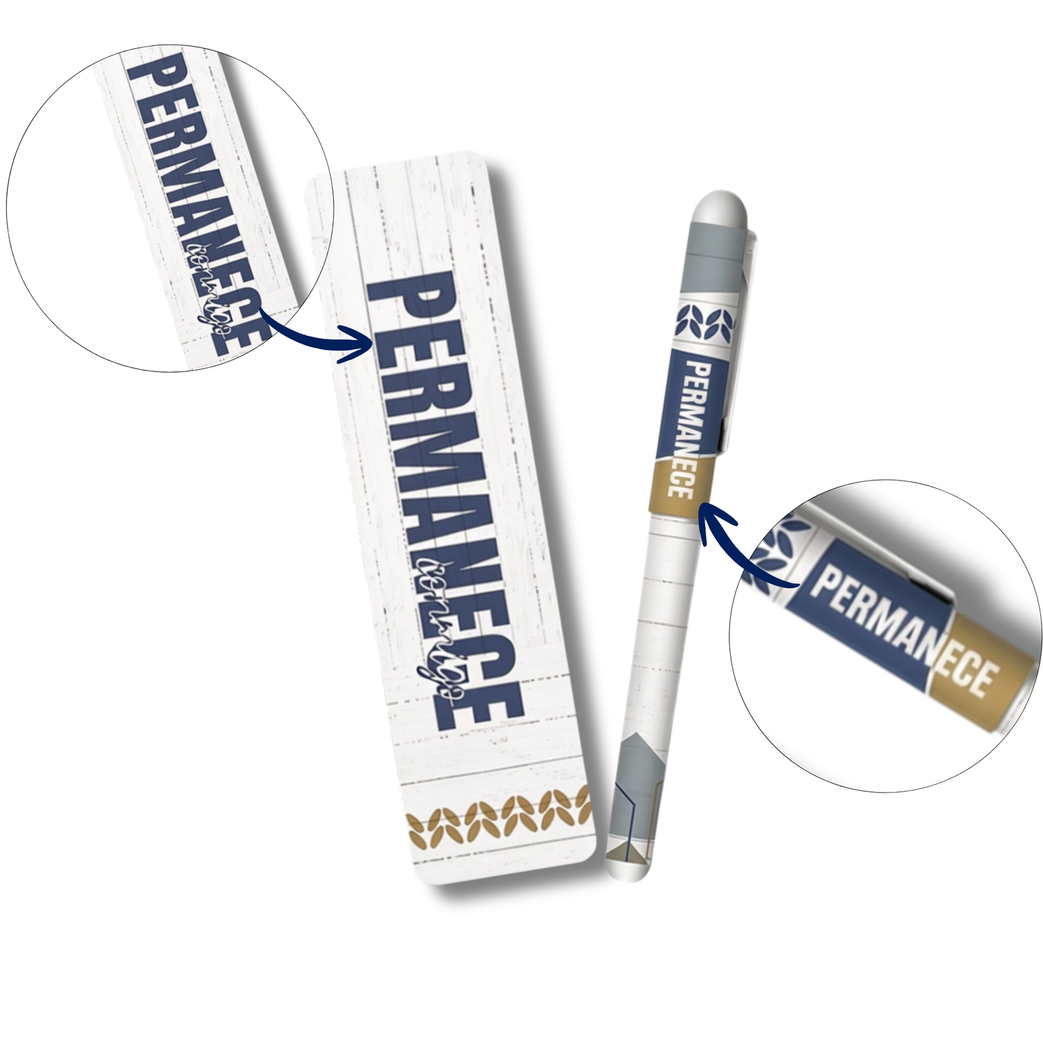 WRAPPED & READY® Bookmark & Pen Gift Set - SPANISH - Abide with Me
