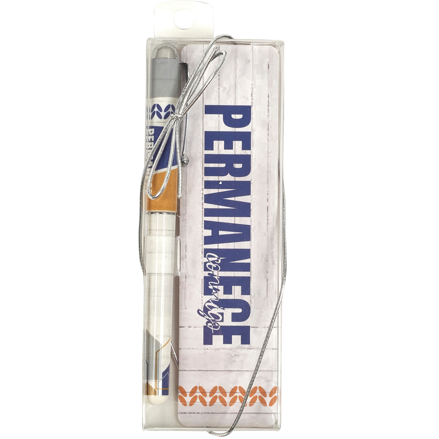Spanish Abide with Me Pen & Bookmark Set shown in packaging