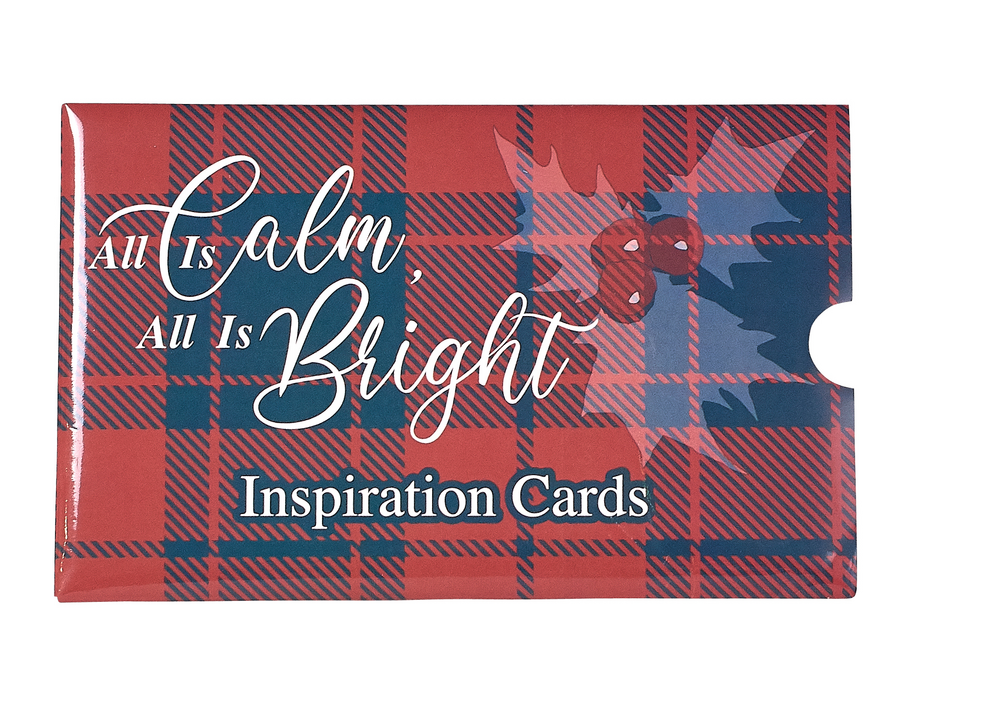 All Is Calm All Is Bright Christian Inspirational Cards in matching sleeve
