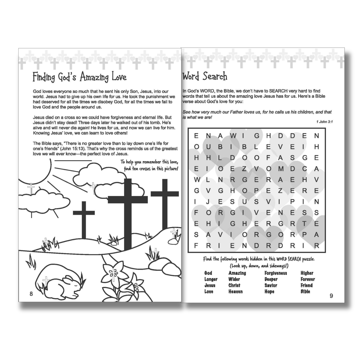 16-Page Activity Booklet - God's AMAZEing Love