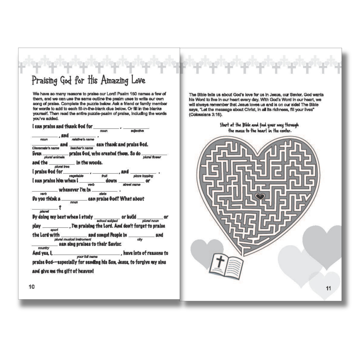 16-Page Activity Booklet - God's AMAZEing Love