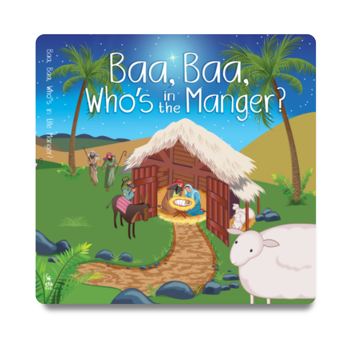 8-Page Board Book - KJV - Baa, Baa, Who's in the Manger?