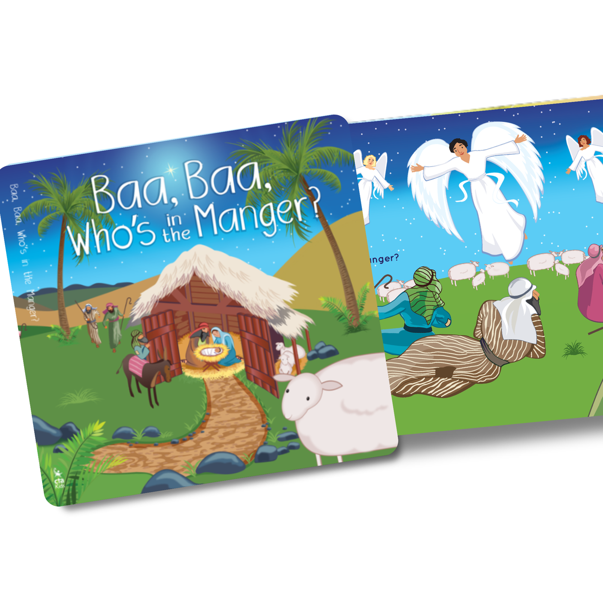 8-Page Board Book - KJV - Baa, Baa, Who's in the Manger?