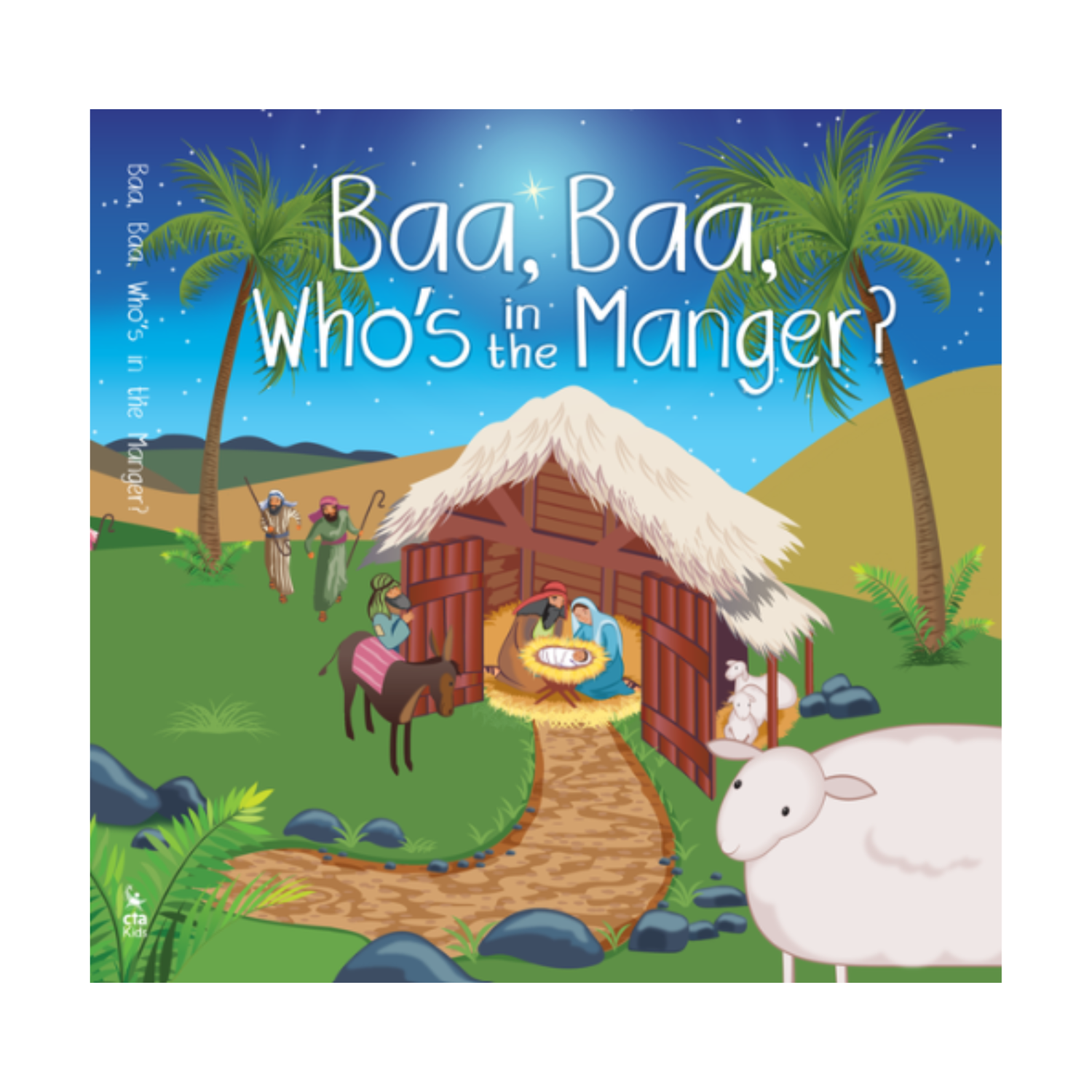 8-Page Board Book - Baa, Baa, Who's in the Manger?