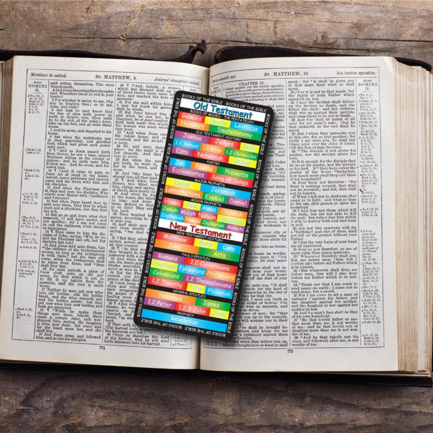 3" x 7" XL Bookmark - ESV Books of the Bible