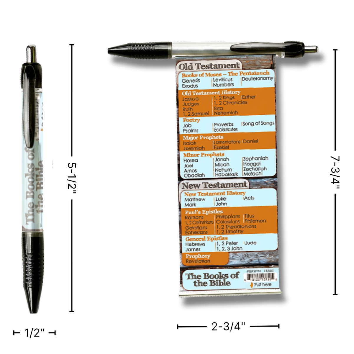 Interactive Pull-Out Banner Pen - Books of the Bible Reference