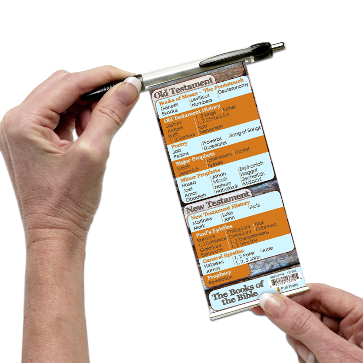 Interactive Pull-Out Banner Pen - Books of the Bible Reference