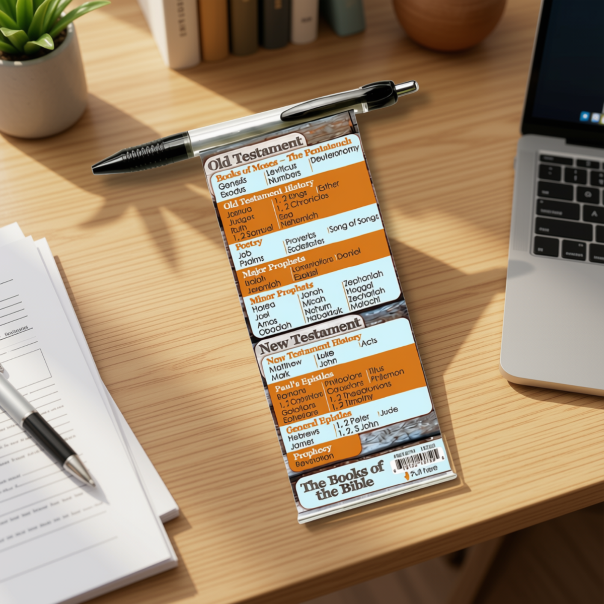 Interactive Pull-Out Banner Pen - Books of the Bible Reference