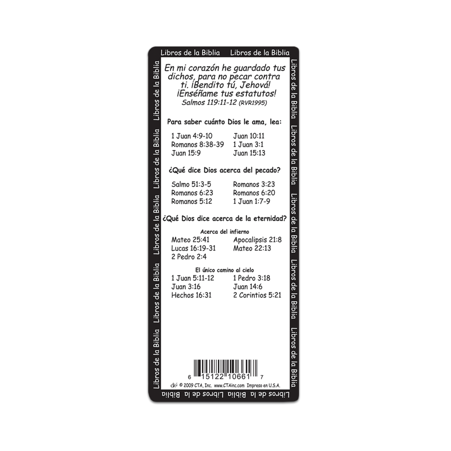3" x 7" XL Bookmark - SPANISH Books of the Bible