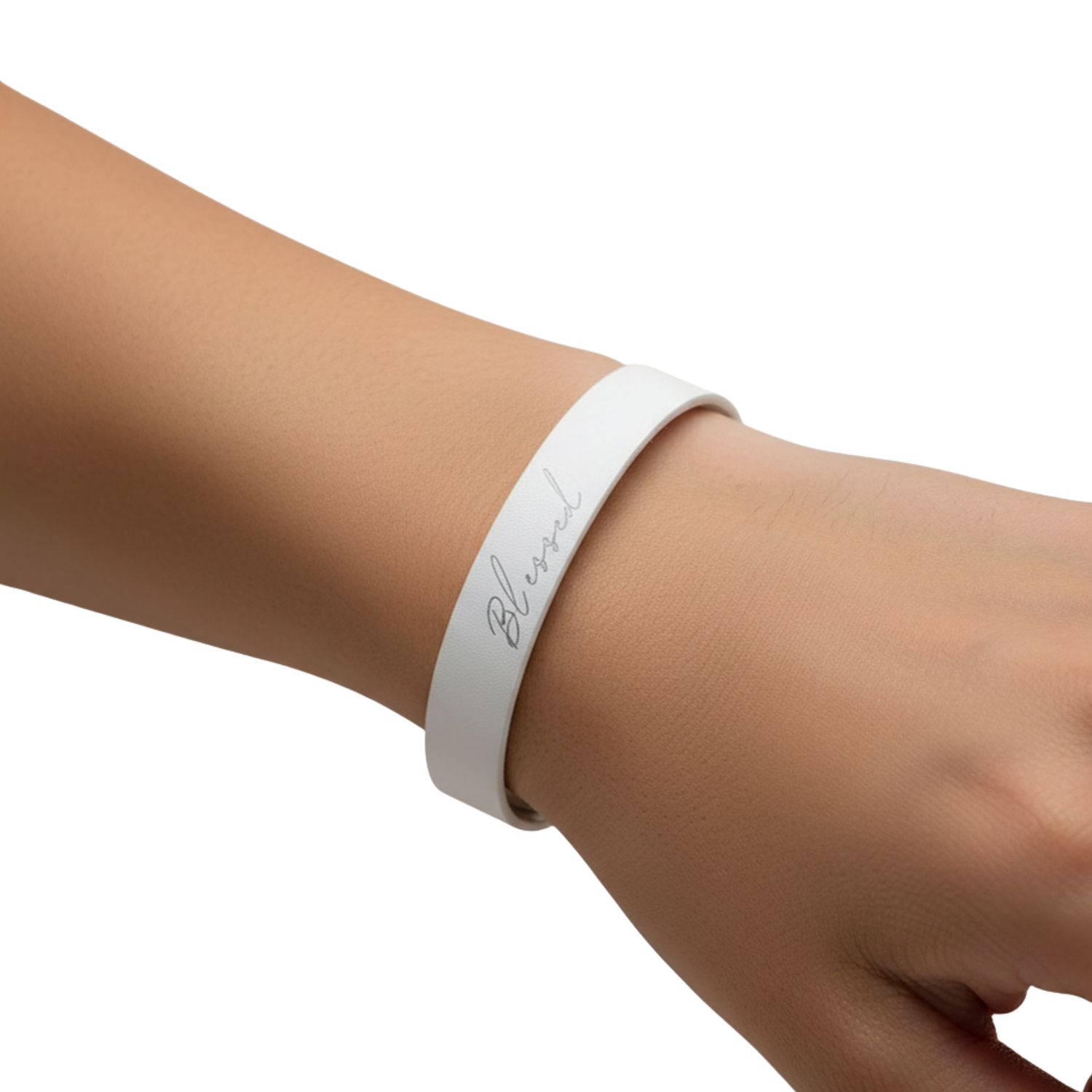 Vegan Leather Snap Bracelet - Be Blessed