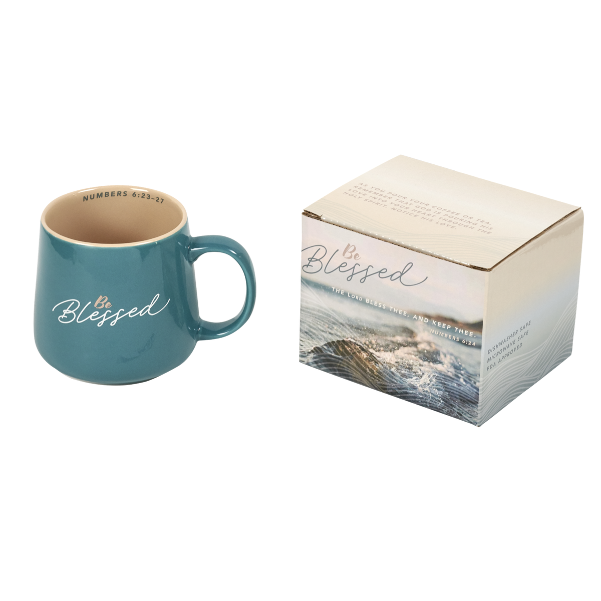 13oz Ceramic Mug in Gift Box - Be Blessed