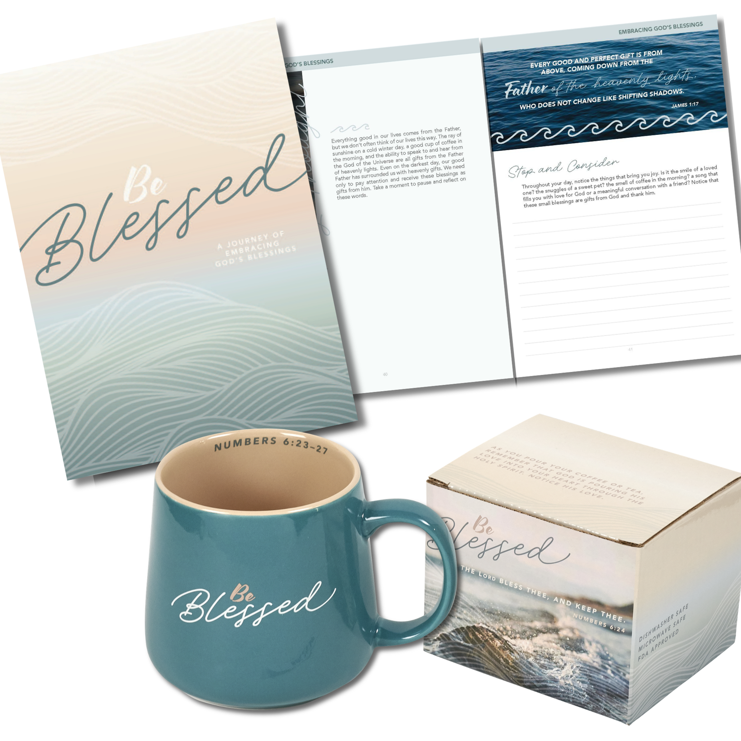 Devotional Journal & Mug Gift Set - Be Blessed
