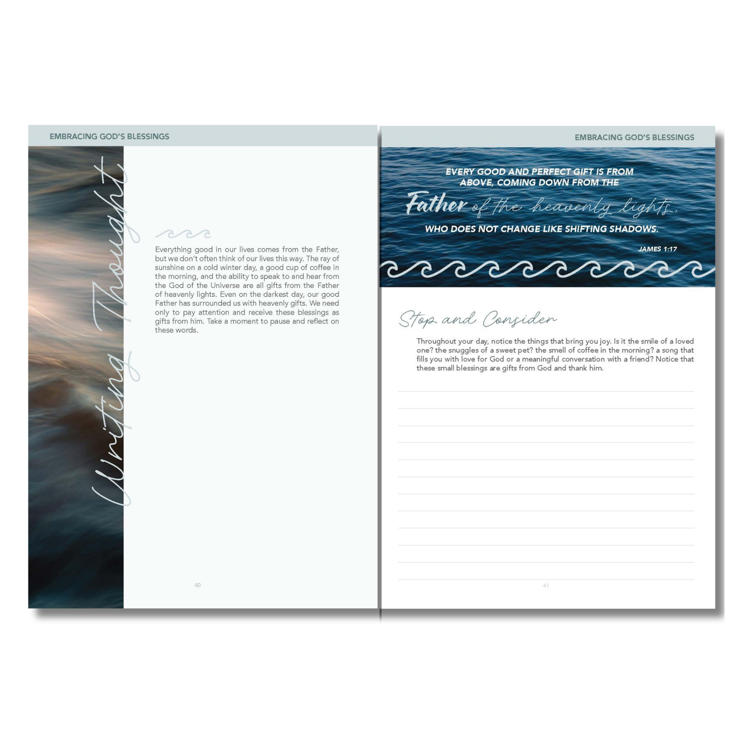 Devotional Journal & Mug Gift Set - Be Blessed