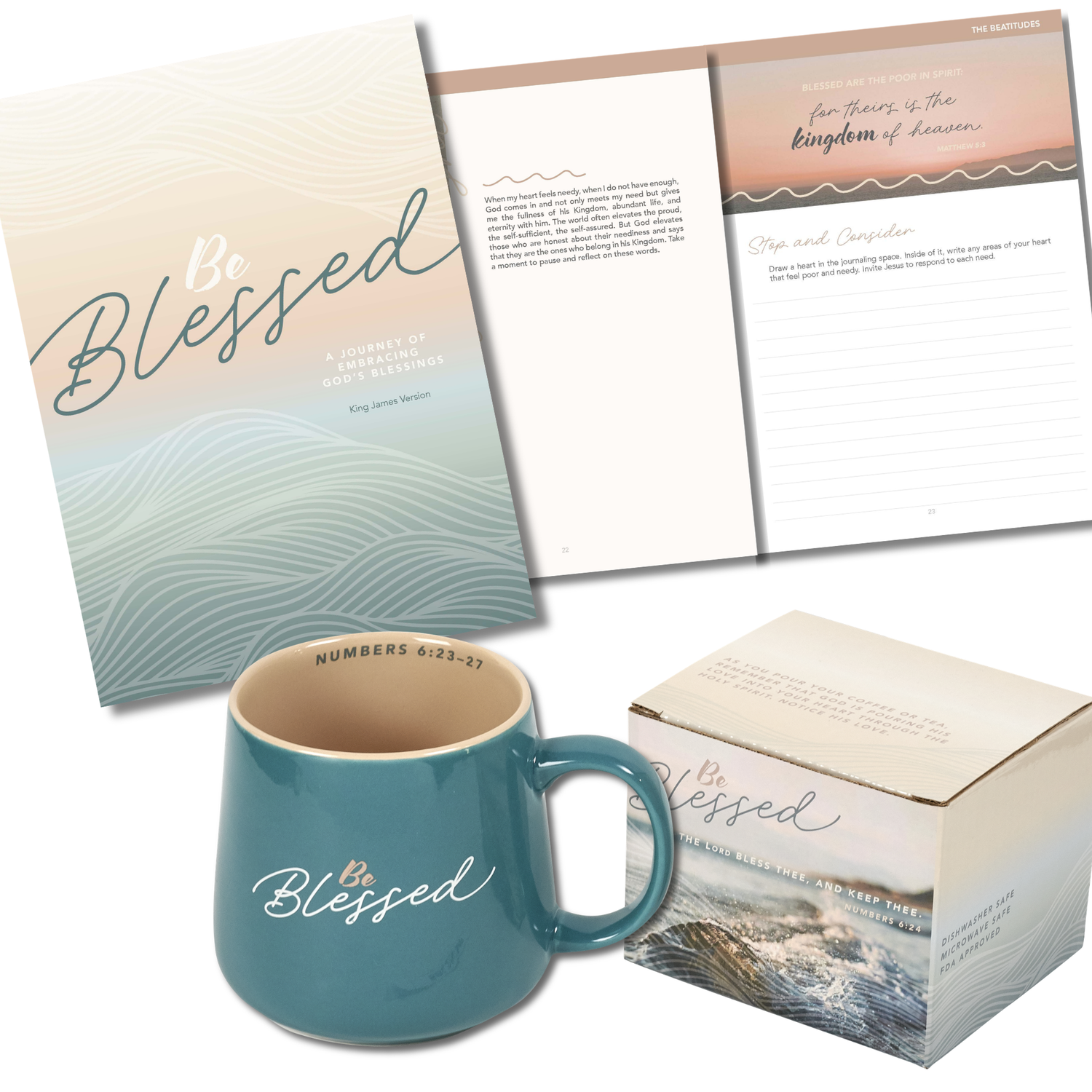 KJV Devotional Journal & Mug Gift Set - Be Blessed