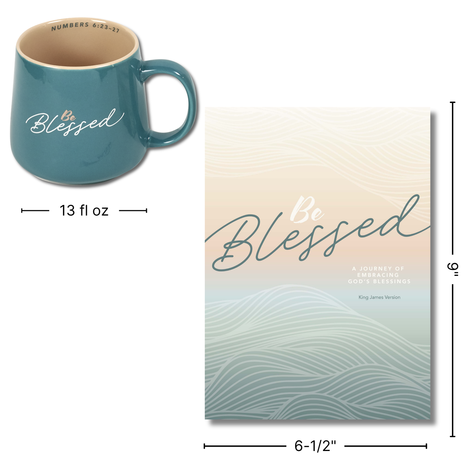 KJV Devotional Journal & Mug Gift Set - Be Blessed