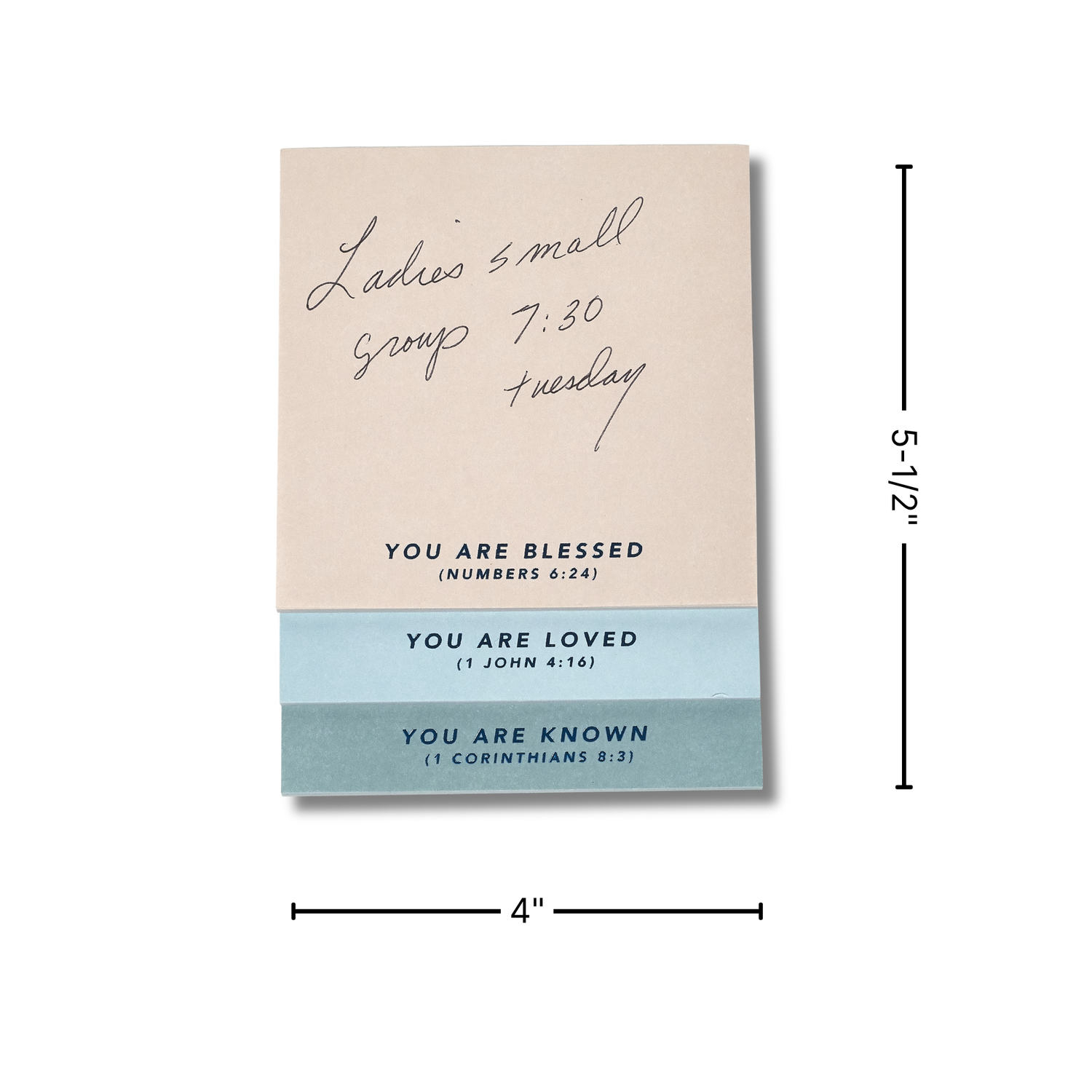 Beautiful Truths Stacked Notepad - Be Blessed