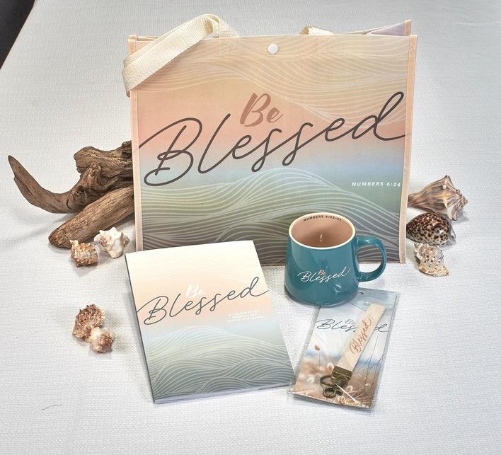 KJV- Be Blessed Deluxe Gift Set with Tote Bag, Mug, Key Chain Strap, & Journal
