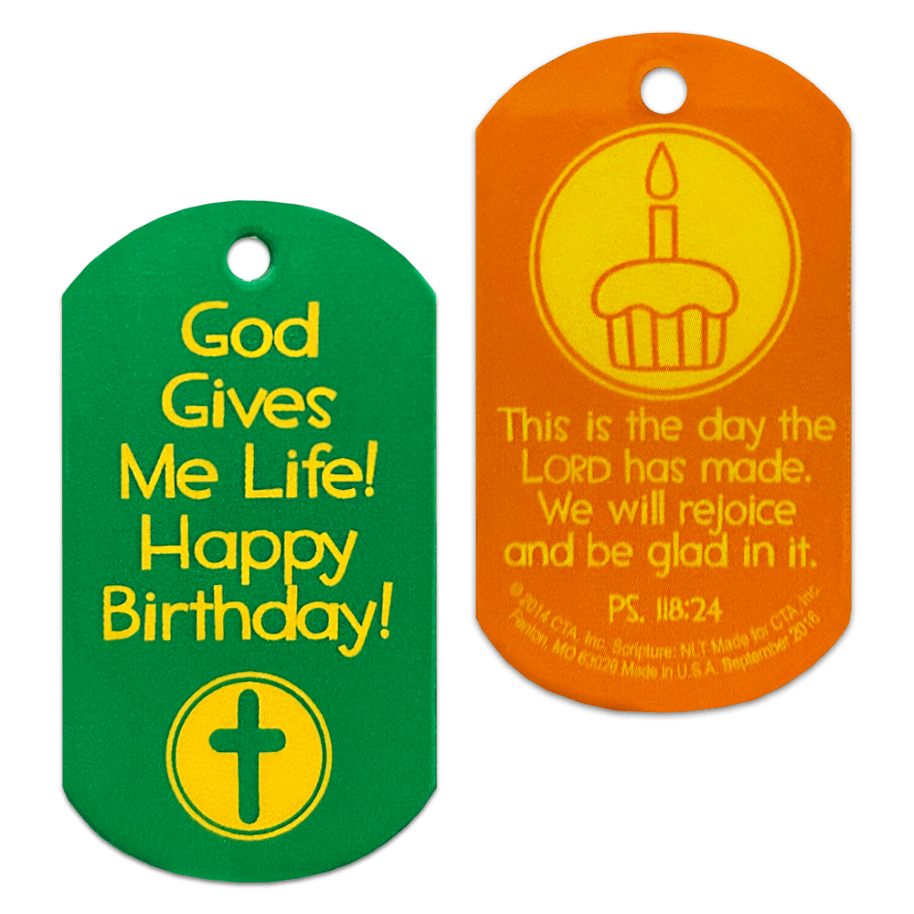 King James Version - Happy Birthday Truth Tags(1 Sheet of 6)
