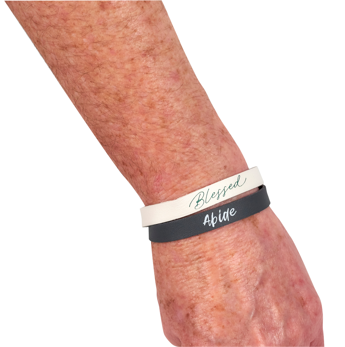 Vegan Leather Bracelet - Be Blessed