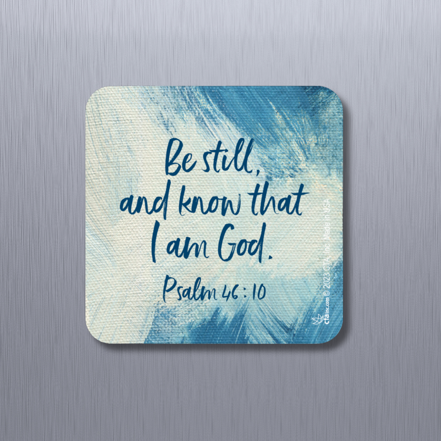 2-1/2" Square Magnet - Be Still and Know