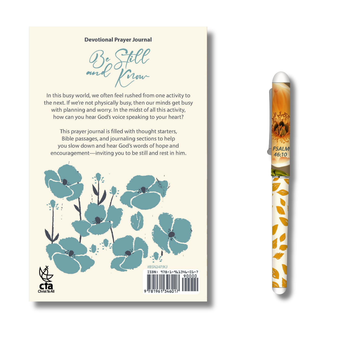 WRAPPED & READY® Prayer Journal & Pen Gift Set - Be Still & Know